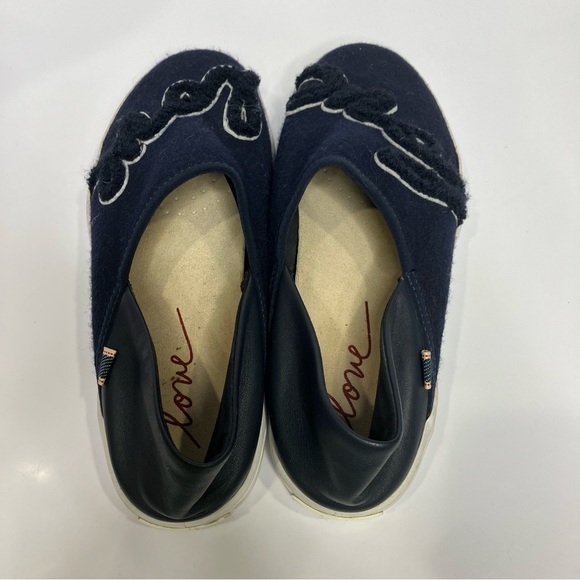 Ellen Degeneres Jolind lagoon style slip-on shoes Love navy blue size 9 - Picture 6 of 8